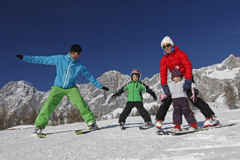 Skifahren mit der Familie